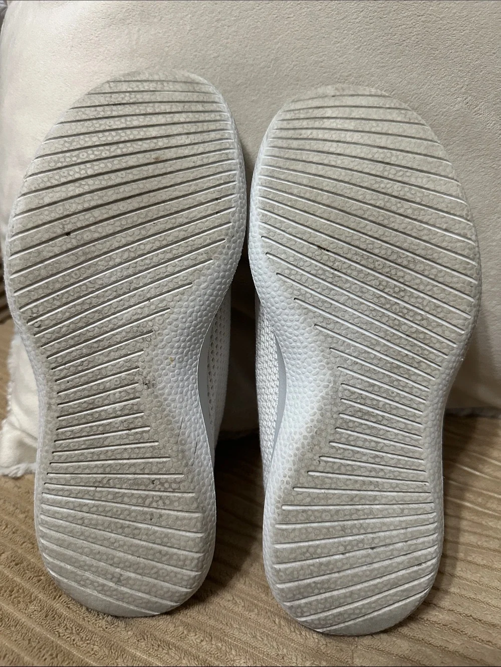 allbirds Women's White Knit Lace-Up Sneakers